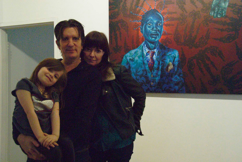 STEPHEN HALL - ARTIST & FAMILY, SAM AND REEF